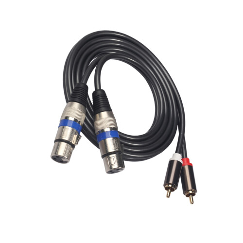 1,5 M Macho Para XLR Macho Adaptador Preto