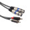1,5 M Macho Para XLR Macho Adaptador Preto 11