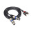 1,5 M Macho Para XLR Macho Adaptador Preto 2