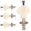 4 Unidades Tarraxa Universal Para Ukulele Afinadora Musical 1