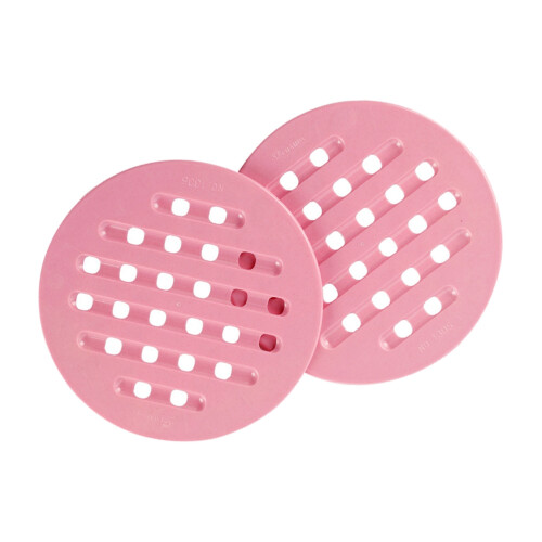 2 Unidades De Almofadas Redondas Antiderrapantes Para (Rosa)