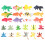 24 Unidades Animais Plástico (Cores Sortidas) 2