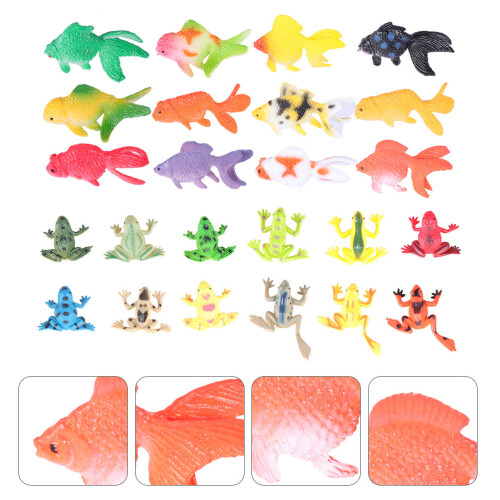 24 Unidades Animais Plástico (Cores Sortidas) 2