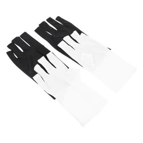 2 De Luvas De Poliéster Resistente A UV Para Manicure