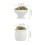 4Pcs Miniatura Bonsai Para Casa De Bonecas Artificial 3