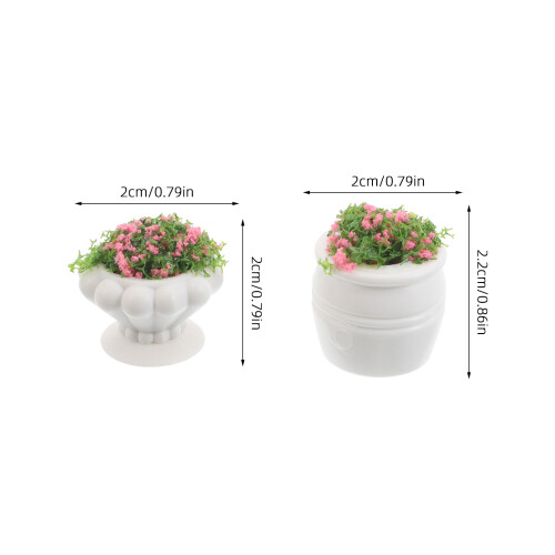 4Pcs Miniatura Bonsai Para Casa De Bonecas Artificial 1