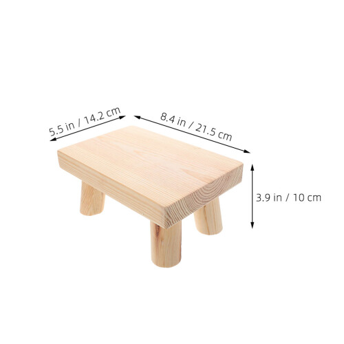 2pack Child Footstool Wood Easy Movement For Bathroom Use 2
