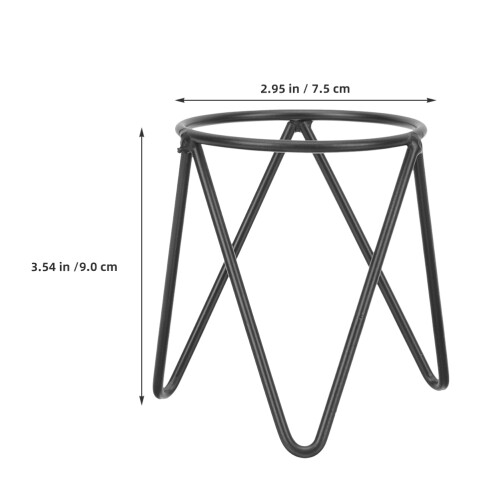 2Pcs Suporte De Bola De Metal Geométrico Para 1