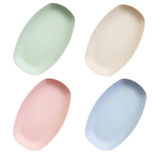 4 Peças Oval De Trigo Para