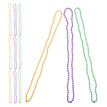 12 unidades colares de mardi gras para de carnaval