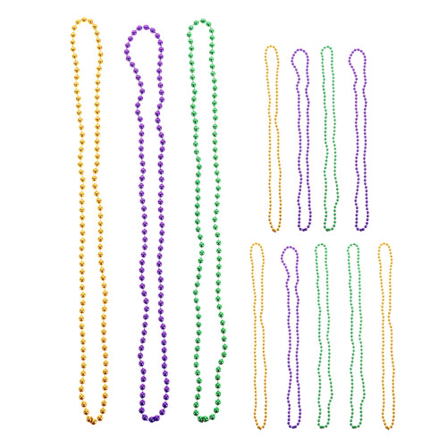 12 unidades colares de mardi gras para de carnaval 2