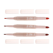 3Pcs Lápis Delineador Labial Matte Para E Batom