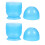 1 Set 2Pcs Hair Perm And Dye Mixing Cups For 5
