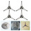 4 Pcs Giratórias Para Micro- Suporte Prato 6