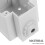 2Pcs Outdoor Electrical Box Splash Proof Extension Cord Cover 8