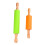 2Pcs Rolo De Madeira Silicone Para Massas Antiaderente Para Assar 8