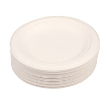 100 forminhas descartáveis 6 polegadas brancas biodegradáveis