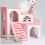 1 Para Hamster Villa Dois Abrigo Brinquedo 10