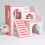 1 Para Hamster Villa Dois Abrigo Brinquedo 8