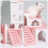 1 Para Hamster Villa Dois Abrigo Brinquedo 3