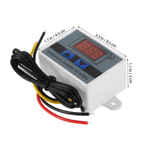 Controlador De Temperatura Digital Plástico Com Termostato 1