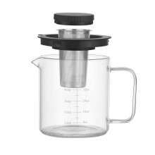 Coffee Pot Percolator French Piston Press Jug Tea Maker Percolator 1200 ml Borosilicate Glass Coffee Pot Percolator/1467