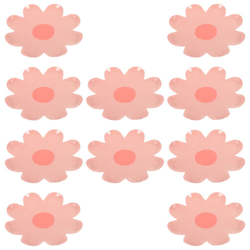 10 Unidades Pratos Flor Para Festa E