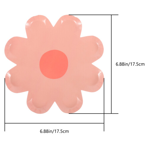 10 Unidades Pratos Flor Para Festa E 1