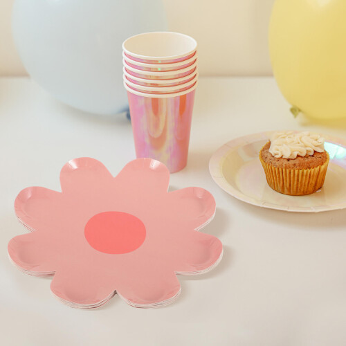 10 Unidades Pratos Flor Para Festa E 2