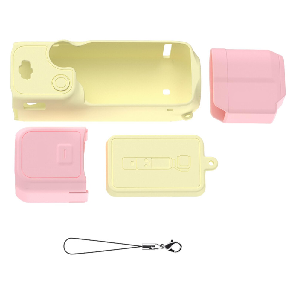 Antiscratch Case For Camera Sleeve Silicone Protective Cover With Precise Cutouts Strap Hole Lens Cover Powder 9339159662434