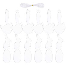 24 Pcs Tema Páscoa Tabuleiro Pingente Crianças
