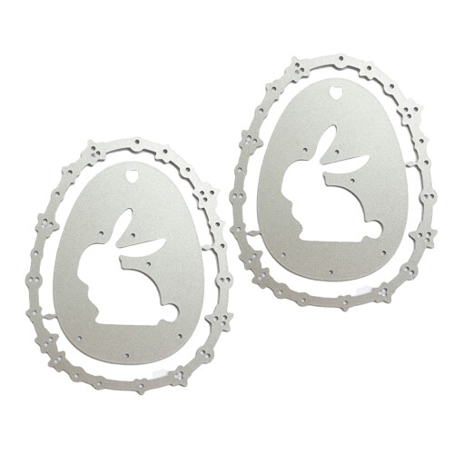 2Pcs De Para De Páscoa Coelho Aço