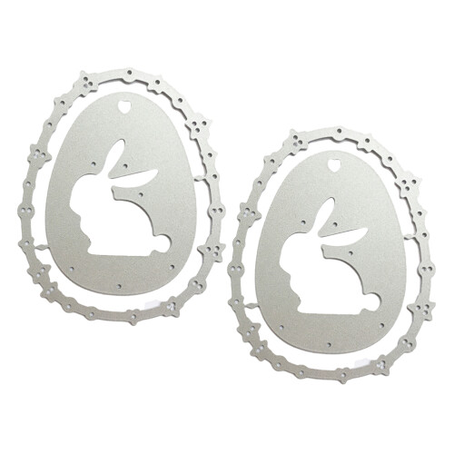 2Pcs De Para De Páscoa Coelho Aço 2