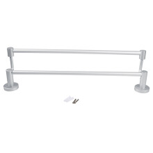 Barra para toallas de pared para baños contemporáneos, soporte retráctil de acero inoxidable con longitud ajustable de 16 pulgadas a 28,9