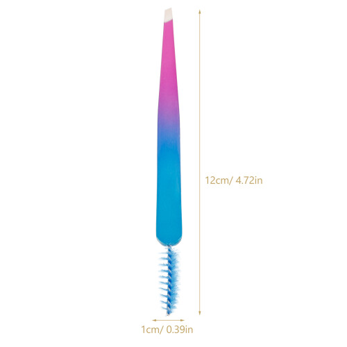 Eyebrow Draagbaar Schoonheidshulpmiddel RVS Met Borstel 2