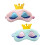 2Pcs Tapa- Algodão Coroa com Bolsa Rosa 2