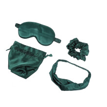Conjunto Máscara -Olhos Elástico Faixa Scrunchie Bolsa