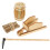 Conjunto De Figurinhas Miniatura Mini Enxada Decoração 5