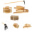Conjunto De Figurinhas Miniatura Mini Enxada Decoração 10
