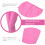 1St Dames Roze PU Broek Elastische Leerlegging Tummy Control 9