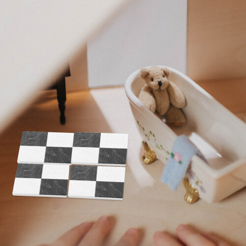 9 Peças Piso Miniatura Casa Bonecas Decoração 1