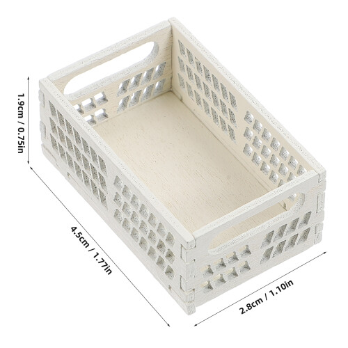 Cesta De Armazenamento Miniatura Para Casa De Bonecas 2