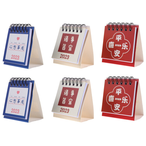 6 Mini Calendários De Chinês Para Escritório 1