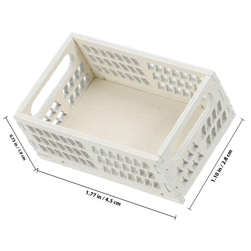 Cesta De Armazenamento Miniatura Para Casa De Bonecas 1