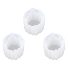 3 unidades resina suporte vela cristal epóxi artesanato diy