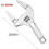 Wrenches Universal  Set, Nut Key Included, Large Opening Pipe Wrench, Adjustable Spanner, Bathroom Hand Tools 2