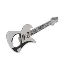 Portable Guitar Shape Opener Durable Metal Design For-Silver