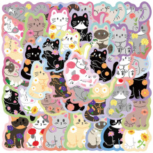 50Counts Kitten Sticker Aesthetic Sticker for Scrapbook Laptop