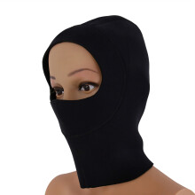 chapéu proteção solar com capuz térmico e máscara facial xl preto
