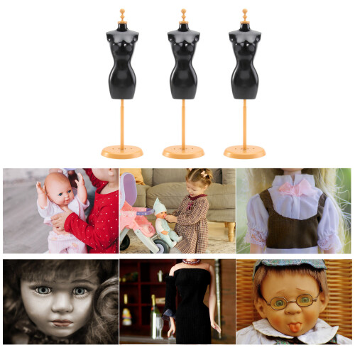 6 Peças Cabide Para Roupas De Acessório Preto 2